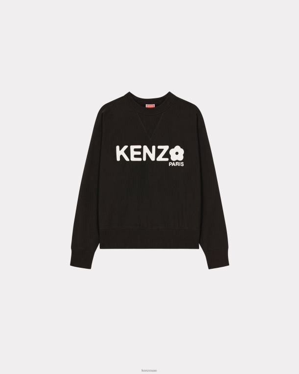 Kenzo رجال سترة بوكي فلاور 2.0 بوصة فضفاضة أسود 84BVD18