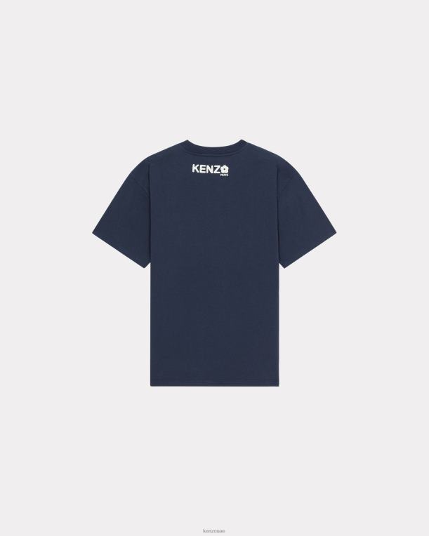 Kenzo نحيف تي شيرت بوكي فلاور مقاس 2.0 بوصة منتصف الليل الأزرق 84BVD497