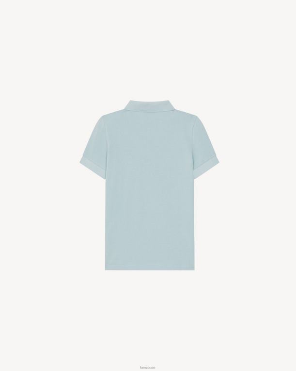 Kenzo نحيف قميص بولو كريست من بوكي فلاور 2 السماء الزرقاء 84BVD637