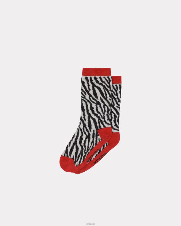 Kenzo أطفال جوارب كوتورا 2 قرمزي 84BVD768