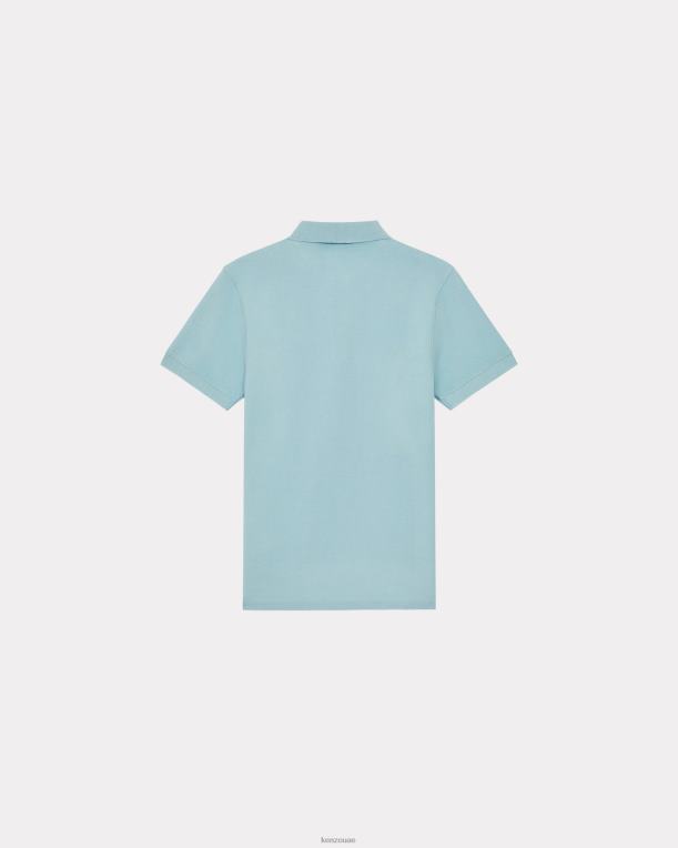 Kenzo رجال قميص بولو كريست من بوكي فلاور السماء الزرقاء 84BVD105