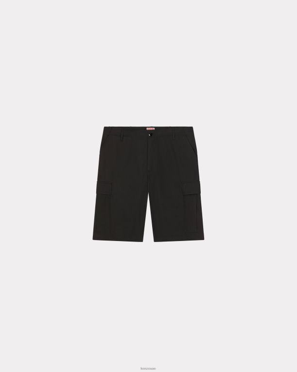 Kenzo رجال السراويل البضائع أسود 84BVD133