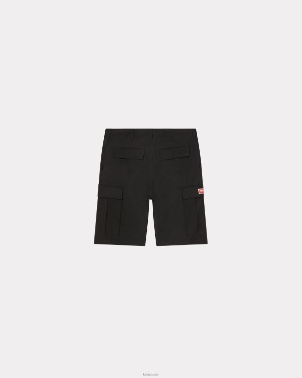 Kenzo رجال السراويل البضائع أسود 84BVD133