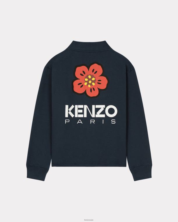 Kenzo رجال سترة بوكي فلاور منتصف الليل الأزرق 84BVD13