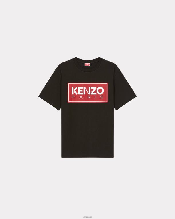 Kenzo رجال تي شيرت باريس أسود 84BVD155