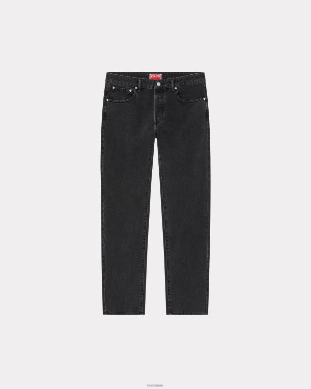 Kenzo رجال جينز ضيق أسود 84BVD162