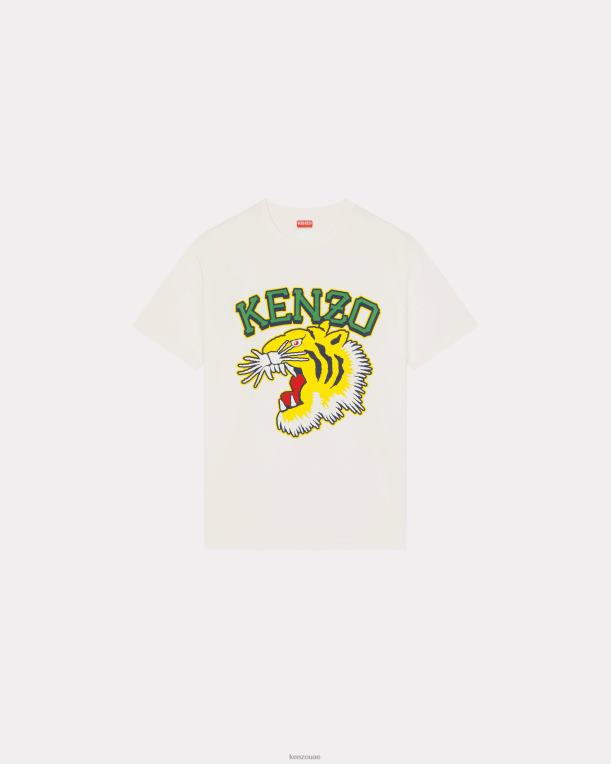 Kenzo رجال تيشيرت مقاس كبير من تصميم نمر الغابة قبالة الأبيض 84BVD173