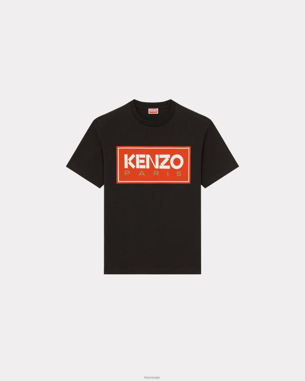 Kenzo رجال تي شيرت باريس أسود 84BVD179