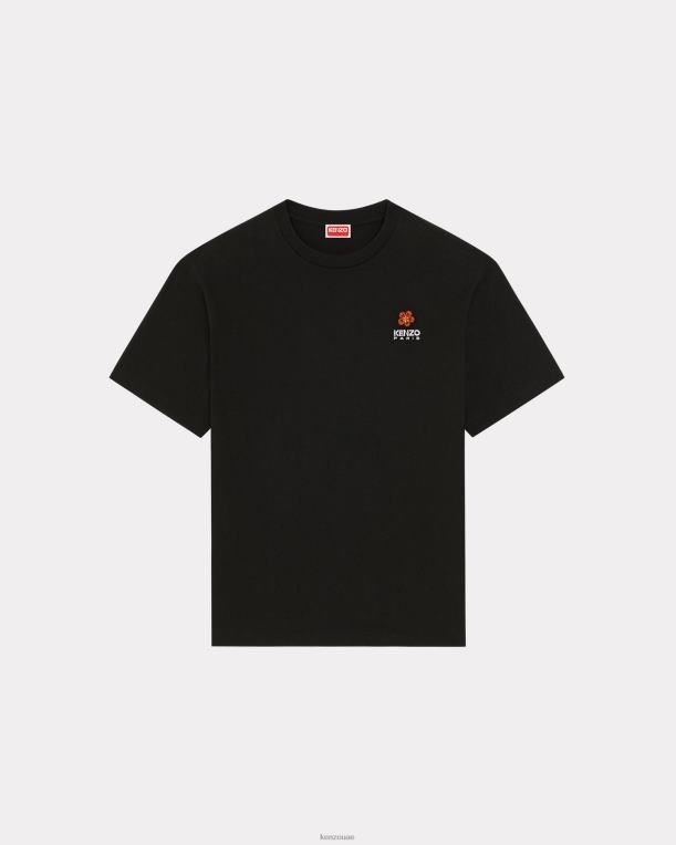 Kenzo رجال تي شيرت بوكي فلاور كريست أسود 84BVD191