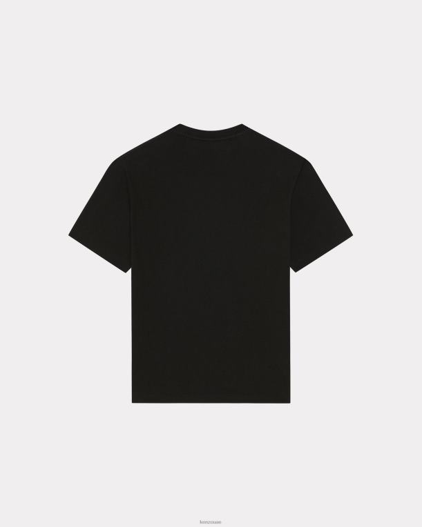 Kenzo رجال تي شيرت بوكي فلاور كريست أسود 84BVD191