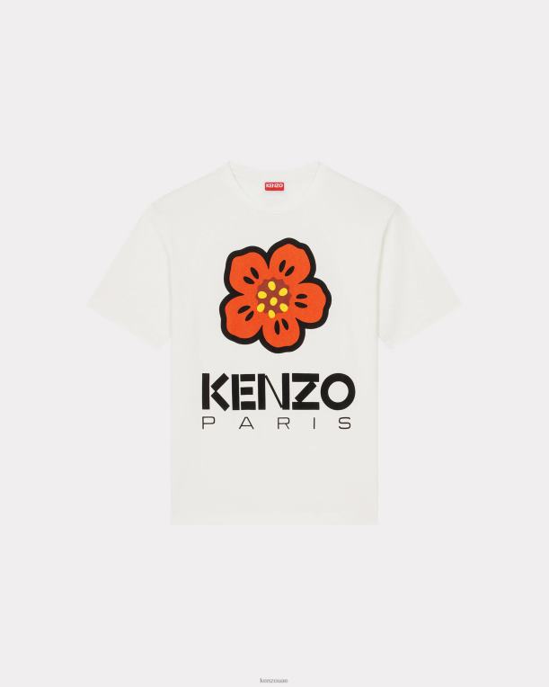 Kenzo رجال تي شيرت زهرة بوكي أبيض 84BVD194