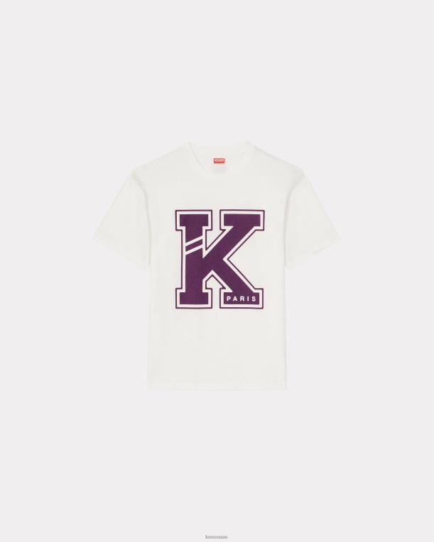 Kenzo رجال تي شيرت اسكواش قبالة الأبيض 84BVD197