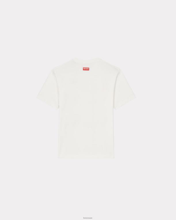 Kenzo رجال تي شيرت اسكواش قبالة الأبيض 84BVD197
