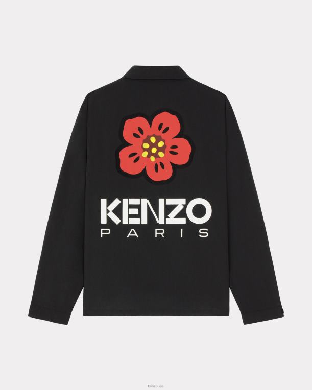Kenzo رجال سترة مدرب بوكي فلاور أسود 84BVD1