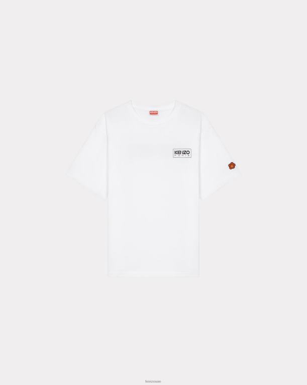 Kenzo رجال باريس تي شيرت كبير الحجم أبيض 84BVD20