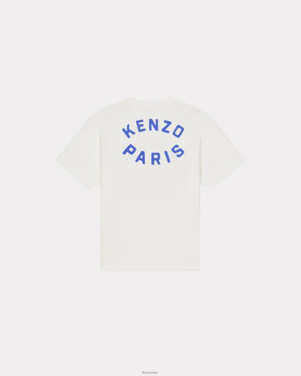 Kenzo رجال الهدف' تي شيرت كبير الحجم قبالة الأبيض 84BVD200