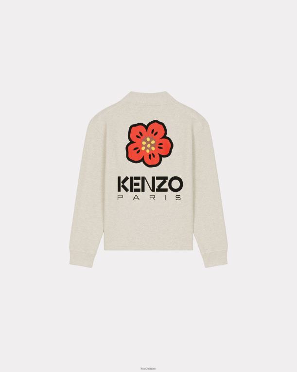 Kenzo رجال سترة بوكي فلاور رمادي شاحب 84BVD213