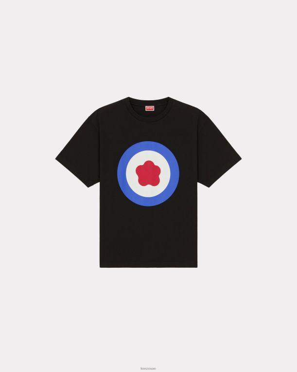 Kenzo رجال الهدف' تي شيرت كبير الحجم أسود 84BVD216