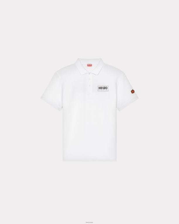 Kenzo رجال باريس بولو أبيض 84BVD22