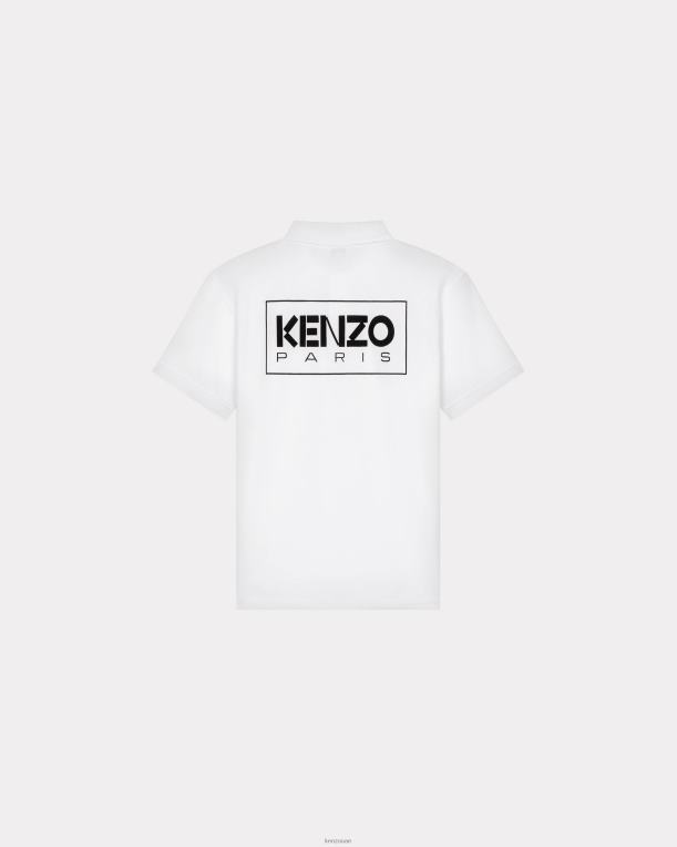 Kenzo رجال باريس بولو أبيض 84BVD22