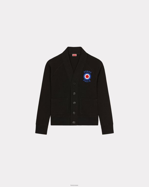 Kenzo رجال سترة الهدف أسود 84BVD234