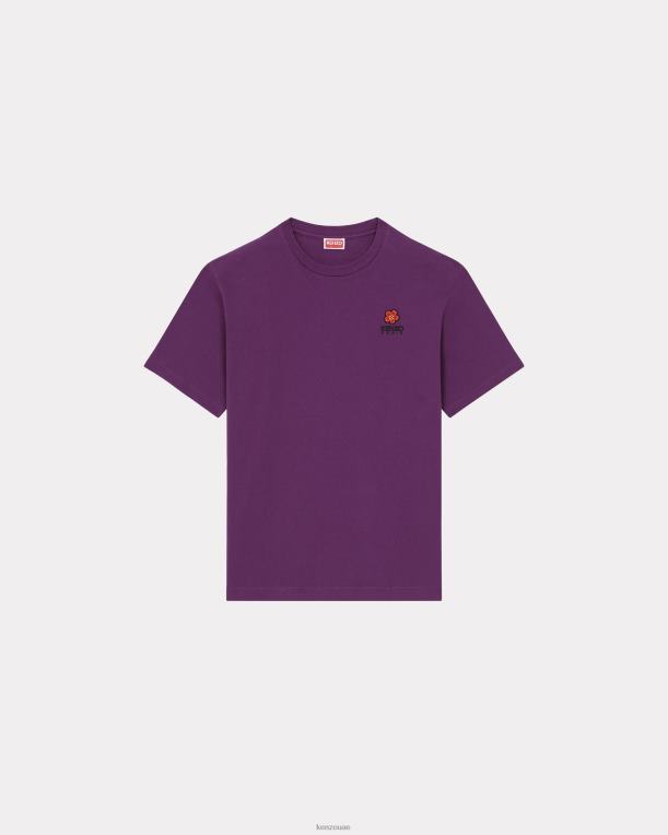 Kenzo رجال تي شيرت بوكي فلاور كريست أرجواني 84BVD239