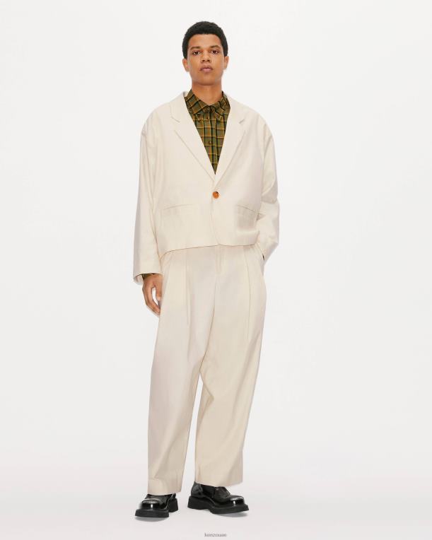 Kenzo رجال سترة ملابس العمل بيج فاتح 84BVD269