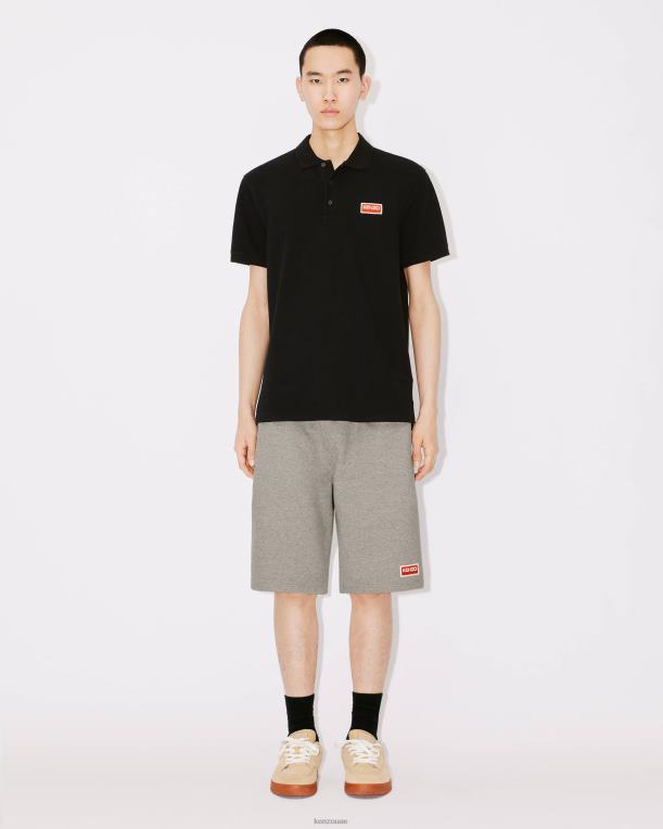 Kenzo رجال قميص بولو باريس أسود 84BVD291