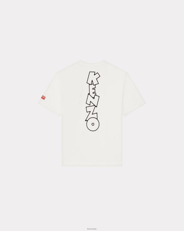 Kenzo رجال تي شيرت بوكي قبالة الأبيض 84BVD31