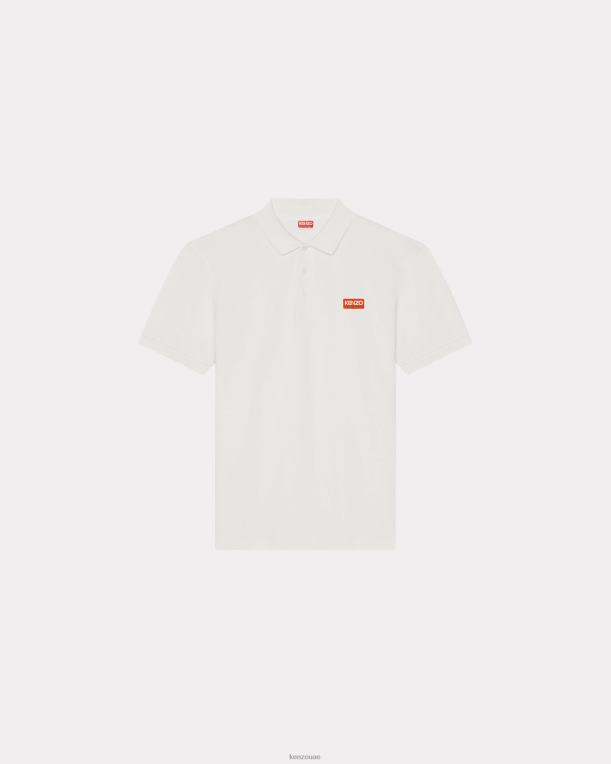 Kenzo رجال قميص بولو باريس قبالة الأبيض 84BVD324