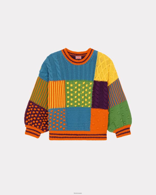 Kenzo رجال البلوز المرقعة متعدد الألوان 84BVD327