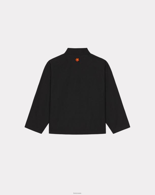 Kenzo رجال سترة كيمونو أسود 84BVD343