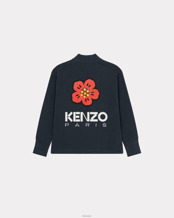 Kenzo نحيف سترة بوكي فلاور منتصف الليل الأزرق 84BVD386