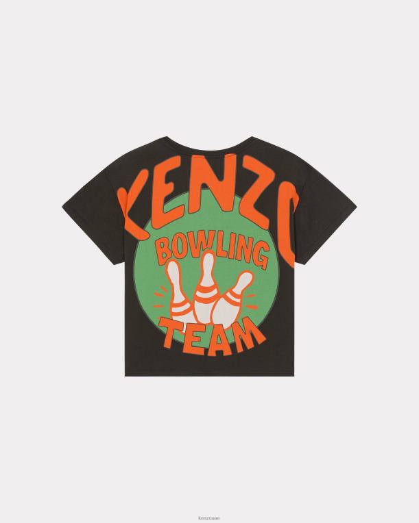 Kenzo نحيف تي شيرت كاجوال للبولينج أسود 84BVD396