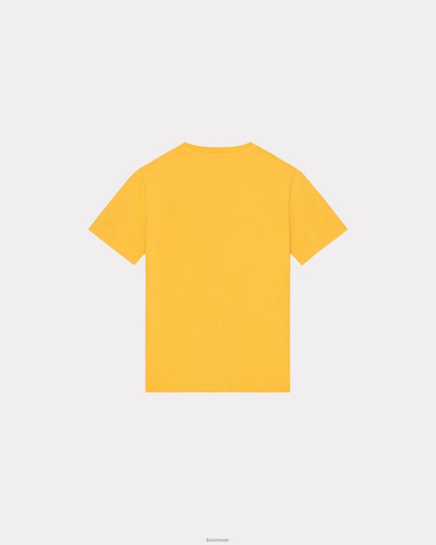 Kenzo نحيف باريس تي شيرت فضفاض أصفر ذهبي 84BVD398