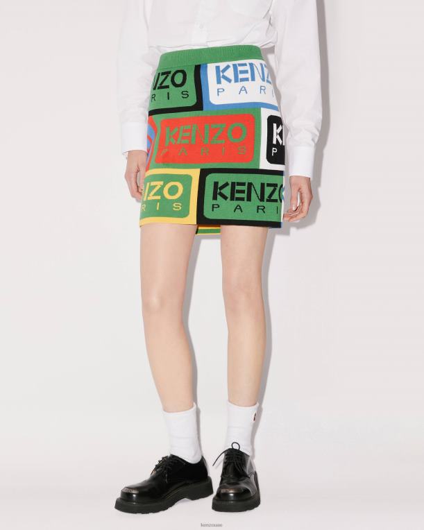 Kenzo نحيف تنورة قصيرة التسميات متعدد الألوان 84BVD418