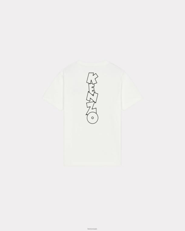 Kenzo نحيف بوكي تي شيرت فضفاض قبالة الأبيض 84BVD452