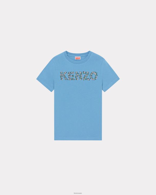 Kenzo نحيف تي شيرت ازرق سماوي 84BVD461