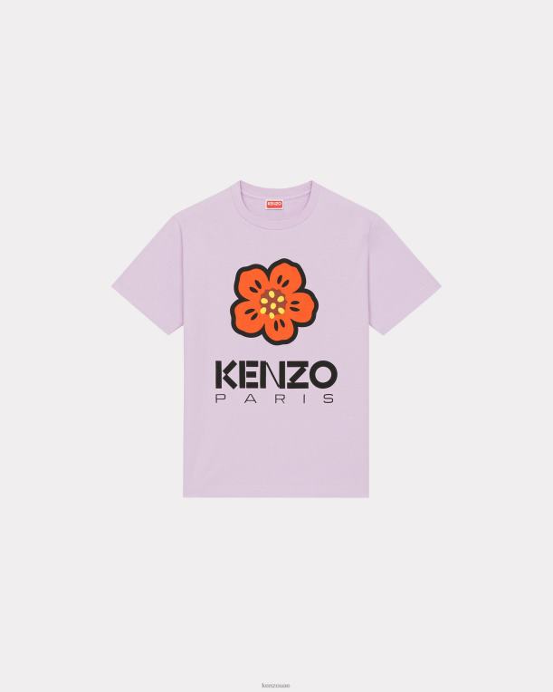 Kenzo نحيف تي شيرت فضفاض من زهرة بوكي الوستارية 84BVD481