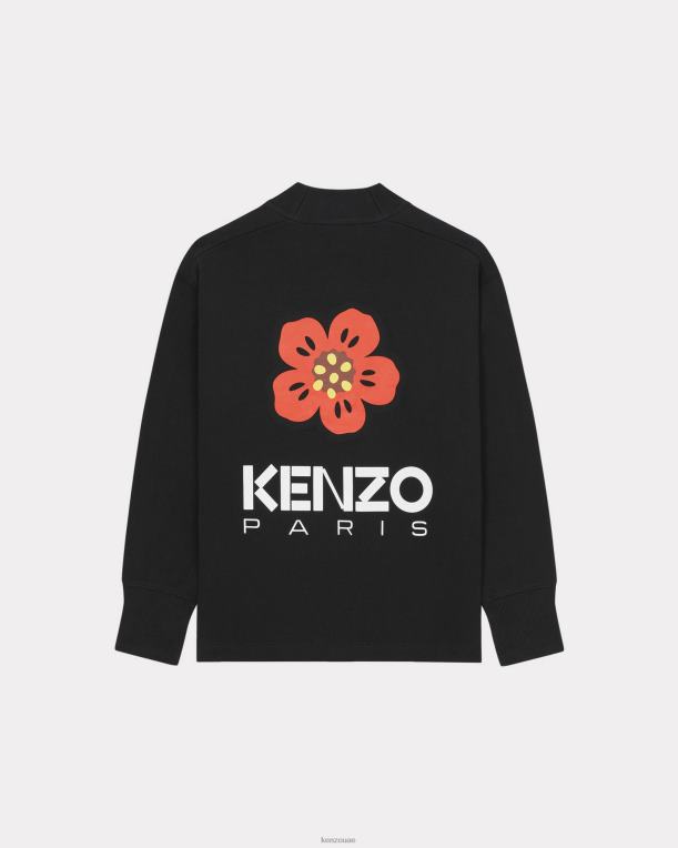 Kenzo نحيف سترة بوكي فلاور أسود 84BVD510