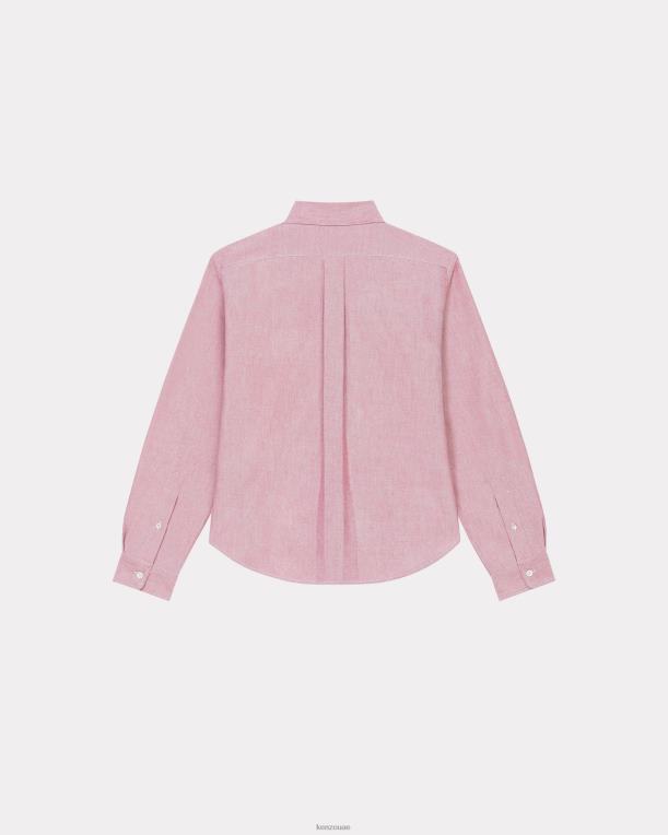 Kenzo نحيف قميص بوكي فلاور كريست سليم الكرز 84BVD572