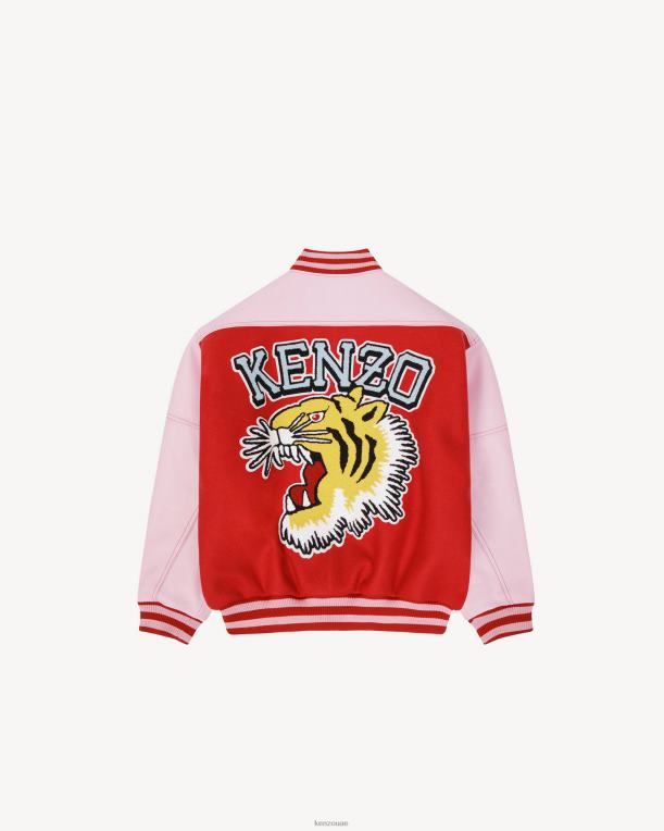 Kenzo نحيف سترة من الصوف والجلد 