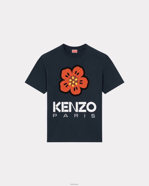 Kenzo رجال تي شيرت زهرة بوكي منتصف الليل الأزرق 84BVD60
