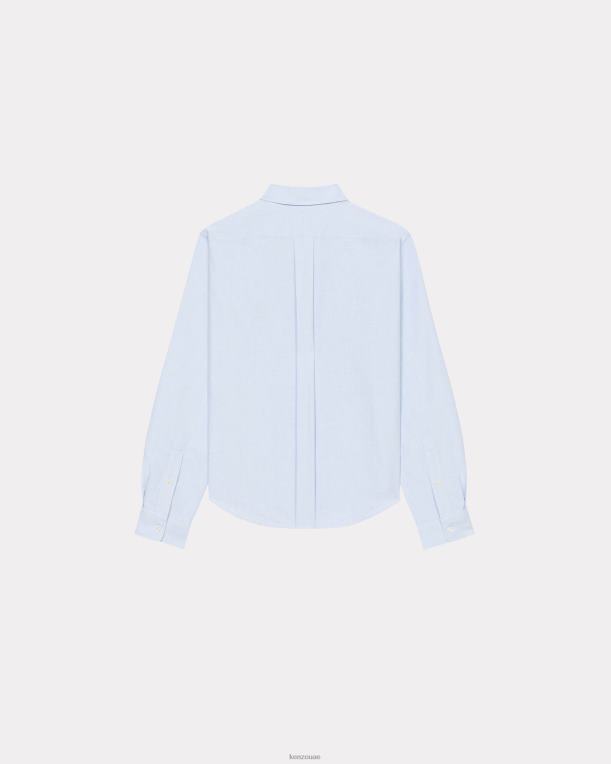 Kenzo نحيف قميص بوكي فلاور كريست سليم السماء الزرقاء 84BVD609