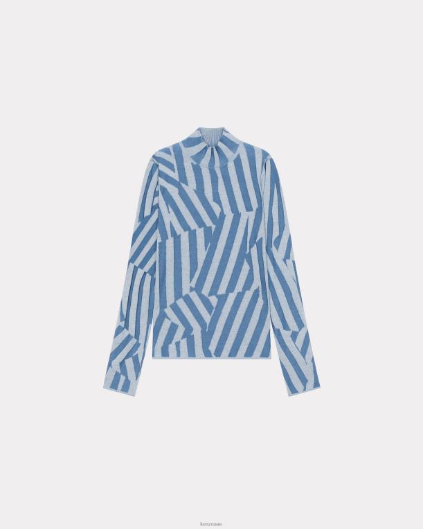 Kenzo نحيف انبهار شريط البلوز ازرق سماوي 84BVD618