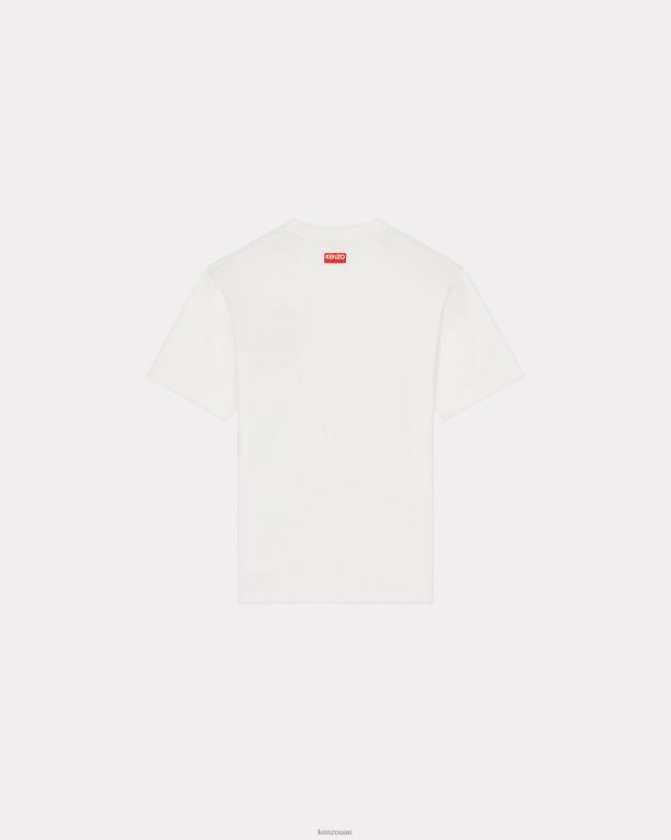 Kenzo رجال تي شيرت على شكل فيل الغابة قبالة الأبيض 84BVD65