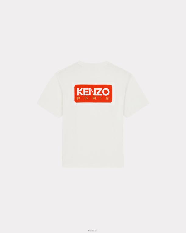 Kenzo رجال باريس تي شيرت كبير الحجم قبالة الأبيض 84BVD68
