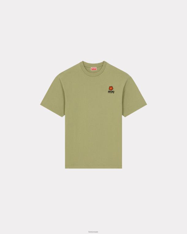 Kenzo رجال تي شيرت بوكي فلاور كريست اخضر غامق 84BVD71