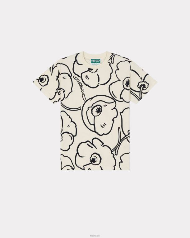 Kenzo أطفال تي شيرت كبسولة عالي الصيف منمق كريم 84BVD712