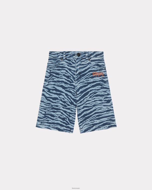Kenzo أطفال قوس قزح شورت برمودا بيج فاتح 84BVD758